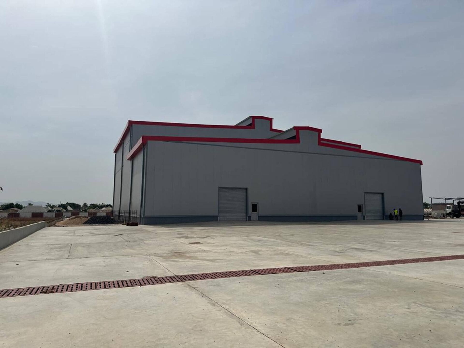 Greenfield infrastructure construction of Coca-Cola distribution hub by Azeg Consult in Yola